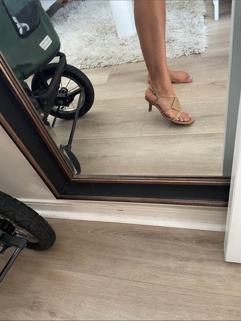 Carlos by Carlos Santana Tan Strappy Block Heel Sandals - Picture 5 of 5